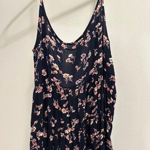 Brandy Melville Mini Dress Tiered Ruffle Open Back Babydoll